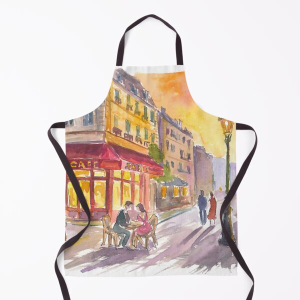 Item preview, Romantic Paris Café Scene with Charming Street View designed and sold by artshop77.