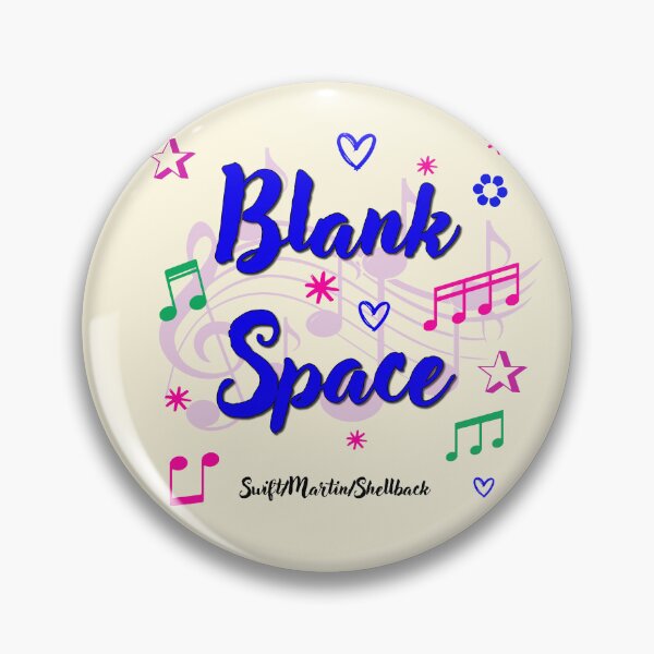 Aperçu de l'œuvre Titre de chanson populaire Blank Space créée et vendue par CharlottePlaceArt.