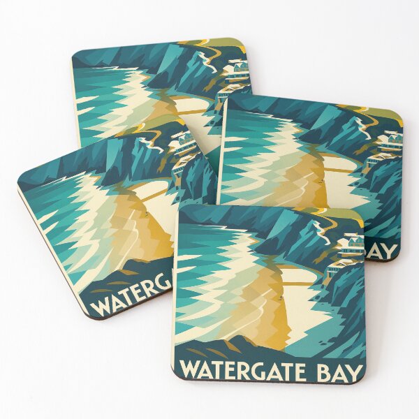 Item preview, Watergate Bay - Cornwall designed and sold by The Deco Bureau.