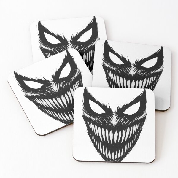 Item preview, Sinister Grin Monster – Black and White Horror Face Art designed and sold by Nuve-ra.