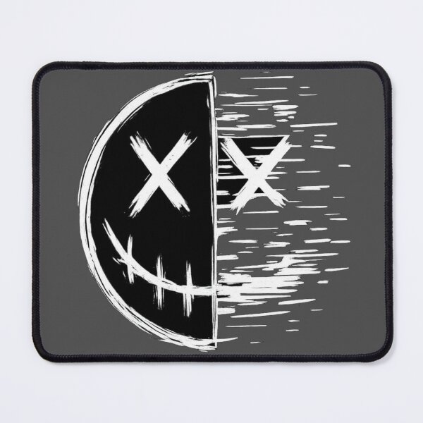 Item preview, Glitch Smile Face T-Shirt – Distorted Grunge Mask Streetwear Design designed and sold by KDesignCrafts.