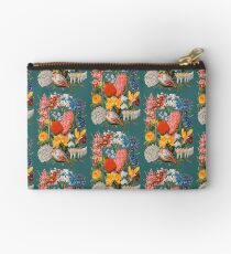 Viktorianisches Blumen-Kasten-Weinlese-Einklebebuch-Blumen mit Tulpen, Narzissen, Krokus, Freesie und mehr Täschchen