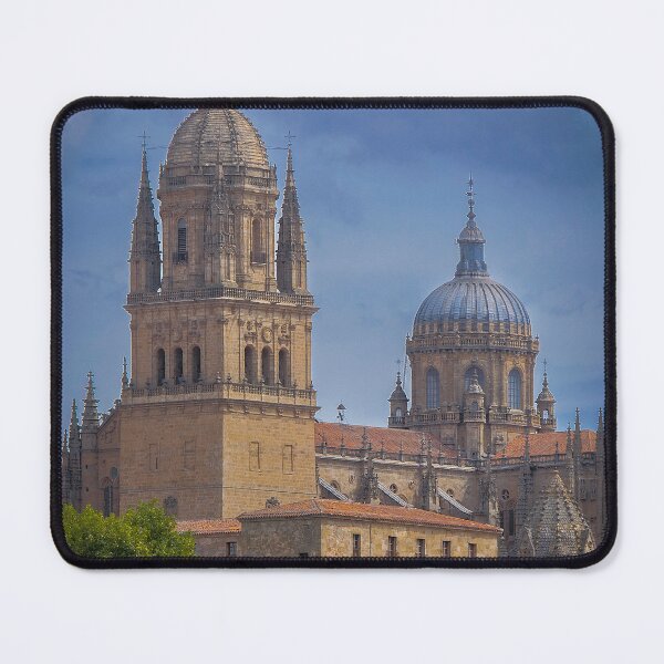 Item preview, Exterior view of salamanca cathedral from roman bridge designed and sold by DFLC Prints.
