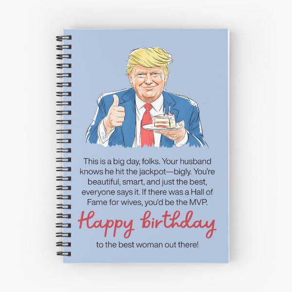 Item preview, Wife Birthday Donald Trump  designed and sold by HowToCanadian.