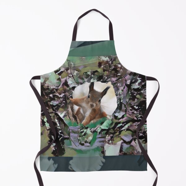 Item preview, SQUIRREL IN TREETOP IN SHADES OF BROWN, TAUPE, BEIGE, PURPLE AND GREEN designed and sold by Most1234.