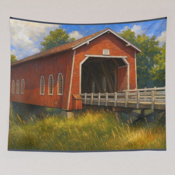 Item preview, The Historic Shimanek Covered Bridge designed and sold by Takeda-art.