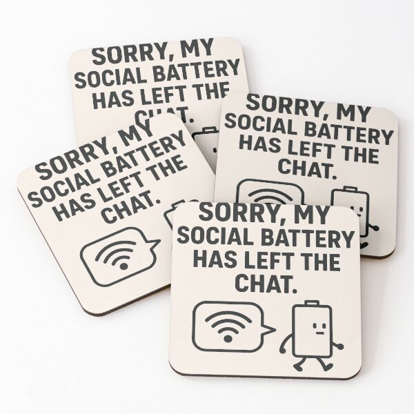 Item preview, “Social Battery Low T-Shirt – Funny Introvert WiFi Disconnect Design” designed and sold by HiteshArt111.