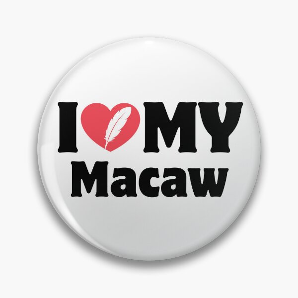 Item preview, Heart Icon Simple Typography I Love My Macaw designed and sold by LoviqueLab.