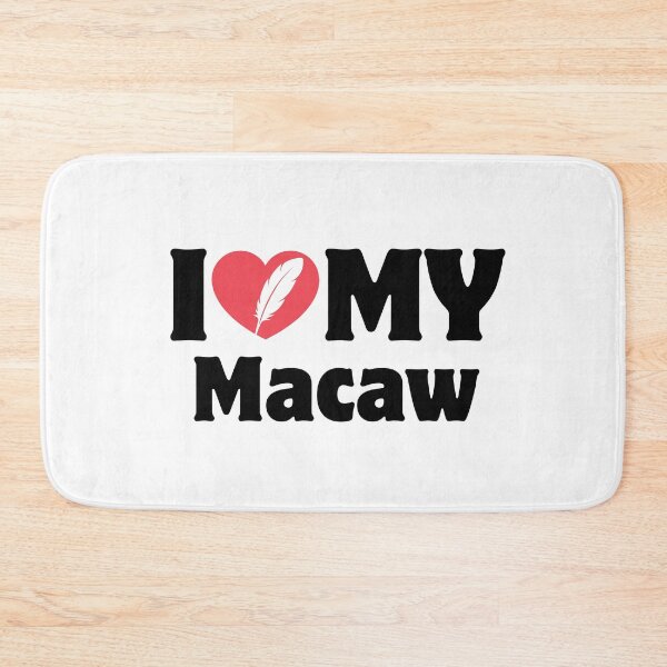 Item preview, Heart Icon Simple Typography I Love My Macaw designed and sold by LoviqueLab.