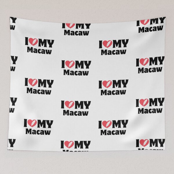 Item preview, Heart Icon Simple Typography I Love My Macaw designed and sold by LoviqueLab.