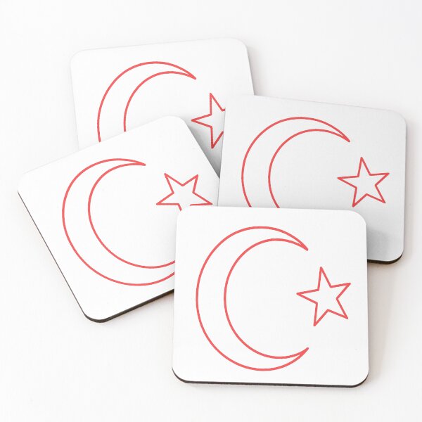 Item preview, Minimalist Turkish Flag Line Art – Modern Red Crescent & Star | Turkey designed and sold by Globalcitytees.