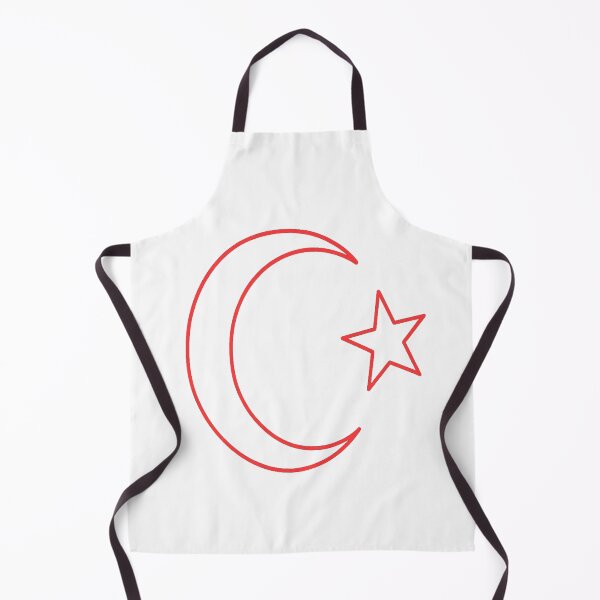 Item preview, Minimalist Turkish Flag Line Art – Modern Red Crescent & Star | Turkey designed and sold by Globalcitytees.