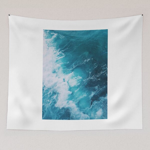 Item preview, Clear Blue Crashing Waves Photographic Print designed and sold by Mother-Nature65.