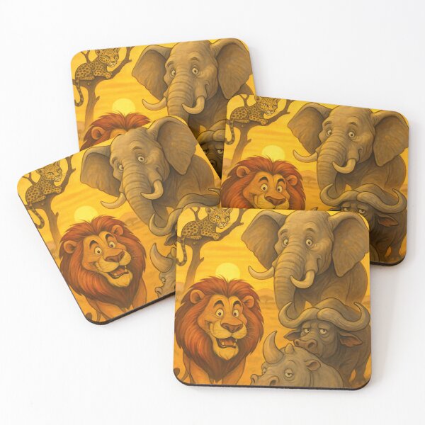 Item preview, The Big Five at Sunrise — A Kenyan Dawn designed and sold by BlackAnonymous.