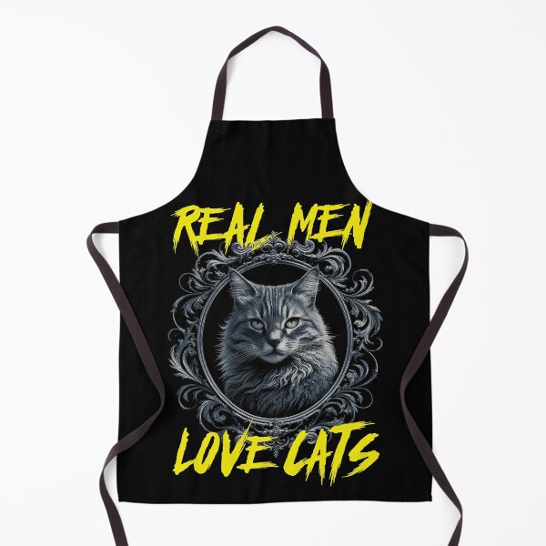 Item preview, Real Men Love Cats – Cat Art designed and sold by EdgeDrip.
