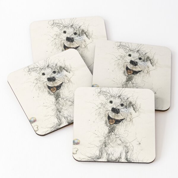 Item preview, Scruffy & Happy Poster designed and sold by STTrillionTEES.