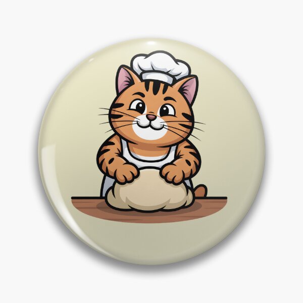 Item preview, Passionate Cat Baker Making Bread designed and sold by Mr-wow.