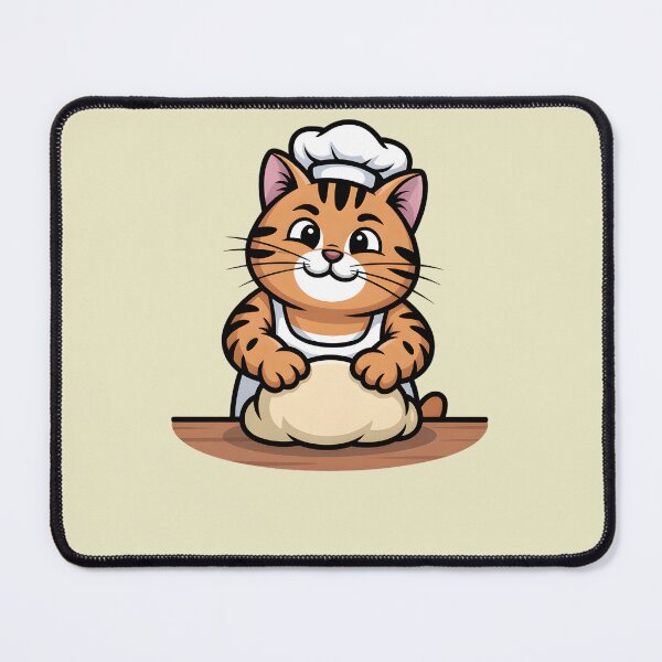 Item preview, Passionate Cat Baker Making Bread designed and sold by Mr-wow.