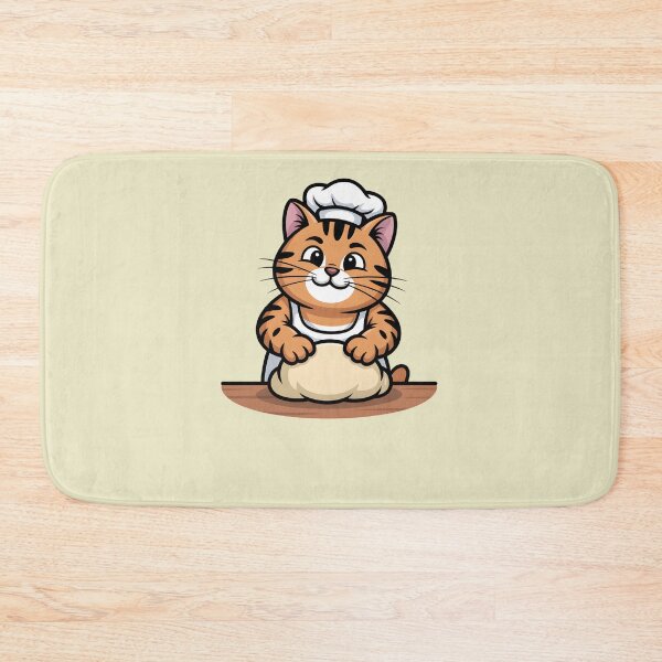 Item preview, Passionate Cat Baker Making Bread designed and sold by Mr-wow.