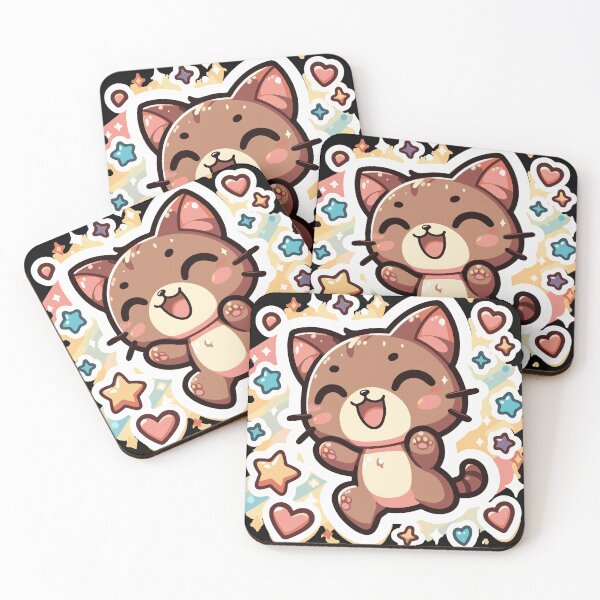 Item preview, kawaii cat designed and sold by ArtEmotionsImages.
