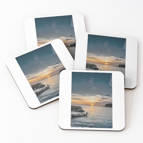 Item preview, Cloudy Sunset Over Sea Photographic Print designed and sold by Mother-Nature65.