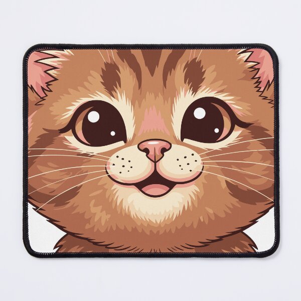 Item preview, Smiling cat, Kawaii cat, Kitten Cartoon designed and sold by ArtEmotionsImages.