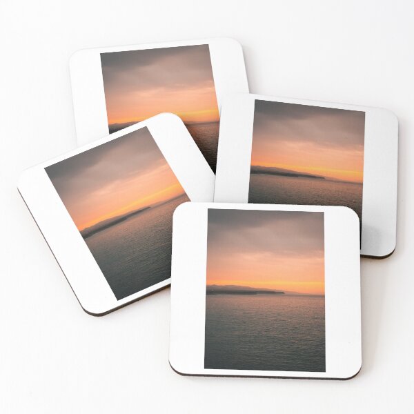 Item preview, Distant Sunset Over Calm Sea Photographic Print designed and sold by Mother-Nature65.