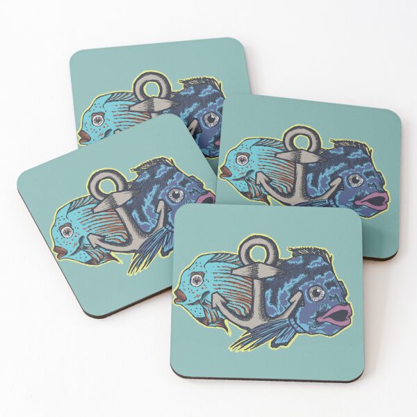 Item preview, Two Fishes and Anchor Marine Art designed and sold by Half Mess.