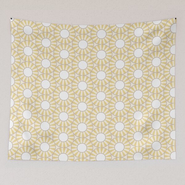 Item preview, Soft Finch Harmony – Beige & Yellow Palette Pattern designed and sold by FatFoxStudio.