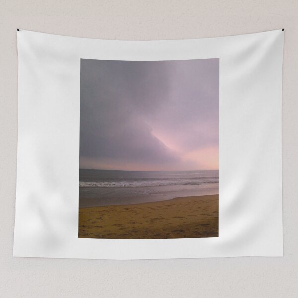 Item preview, Distant Lightning Beach Photographic Print designed and sold by Mother-Nature65.