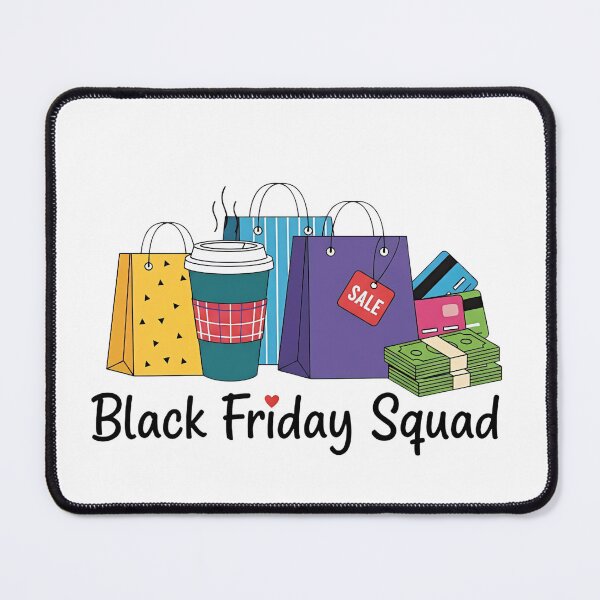 Item preview, Black Friday Squad – Shopping Bags, Coffee & Cash Graphic designed and sold by Pixelmap.