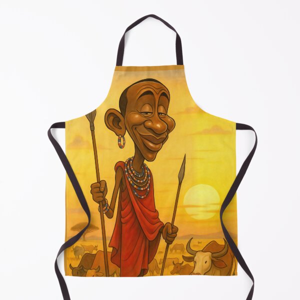 Item preview, Maasai Man: As dawn breaks over the savannah designed and sold by BlackAnonymous.