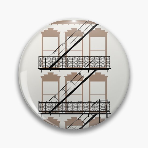 Item preview, New York East Village Fire Escape (Minimalist) designed and sold by Rapaz Designs.