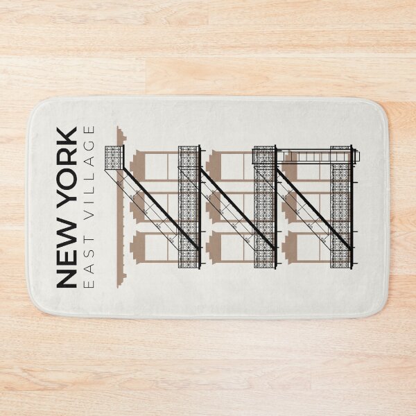 Item preview, New York East Village Fire Escape (Minimalist) designed and sold by Rapaz Designs.