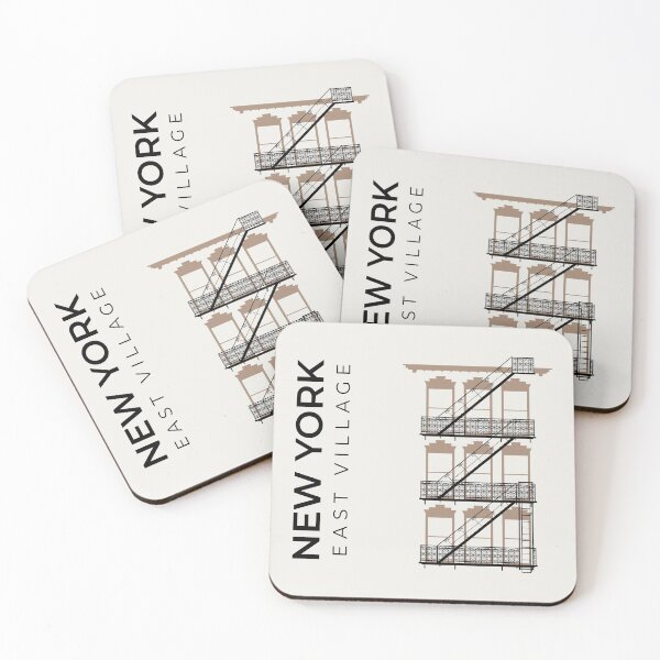 Item preview, New York East Village Fire Escape (Minimalist) designed and sold by Rapaz Designs.