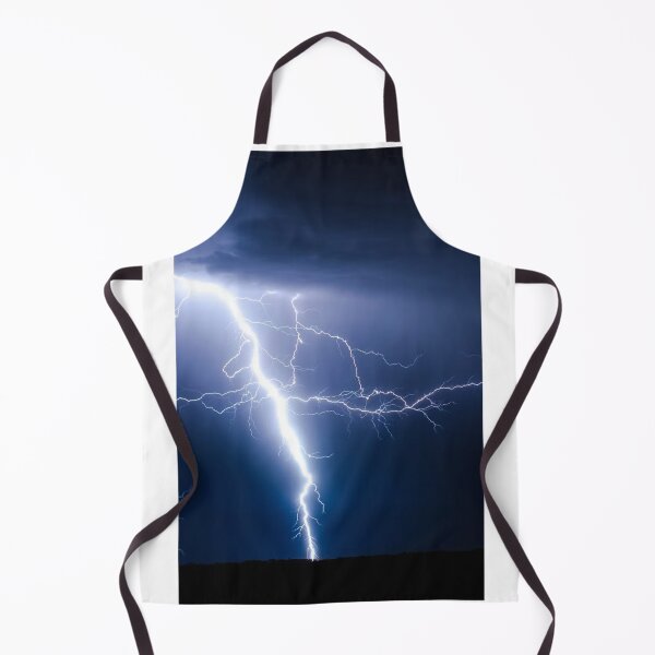 Item preview, Fork Lightning Blue Night Sky Photographic Print designed and sold by Mother-Nature65.
