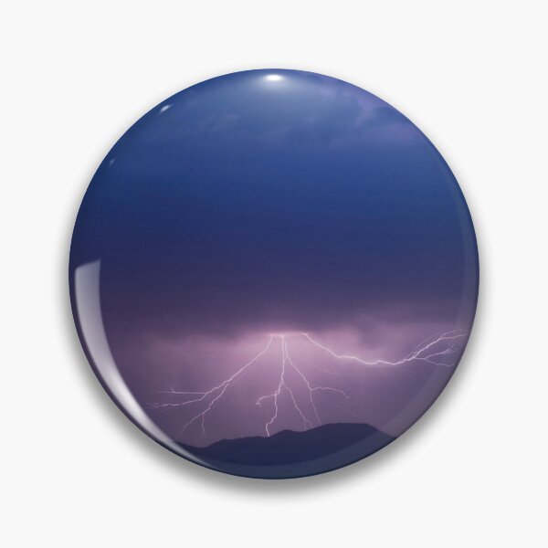 Item preview, Fork Lightning Blue Sky Moon Photographic Print designed and sold by Mother-Nature65.