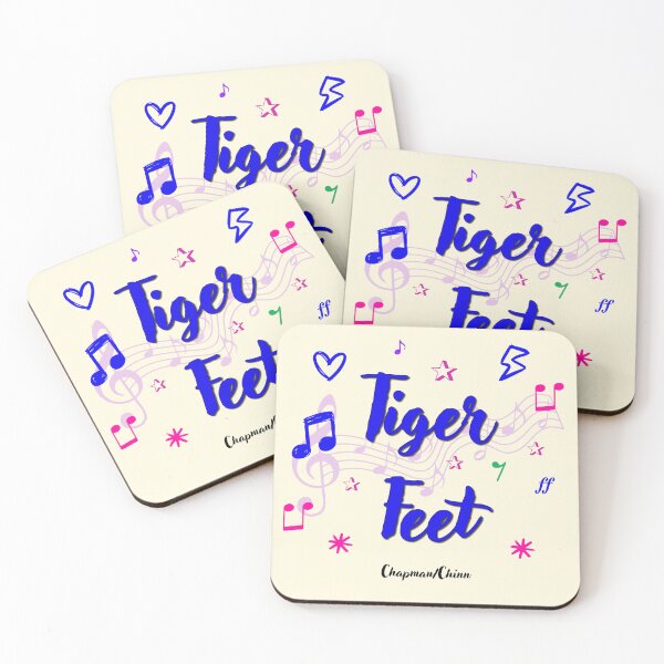 Item preview, Tiger Feet Popular Song Title designed and sold by CharlottePlaceArt.