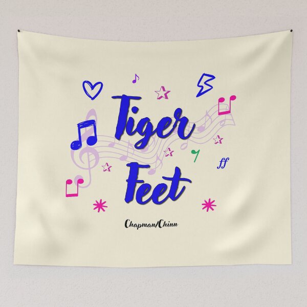 Item preview, Tiger Feet Popular Song Title designed and sold by CharlottePlaceArt.