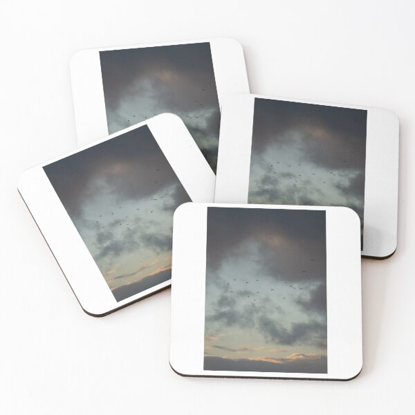 Item preview, Dark Clouds Birds Silhouettes Photographic Print designed and sold by Mother-Nature65.