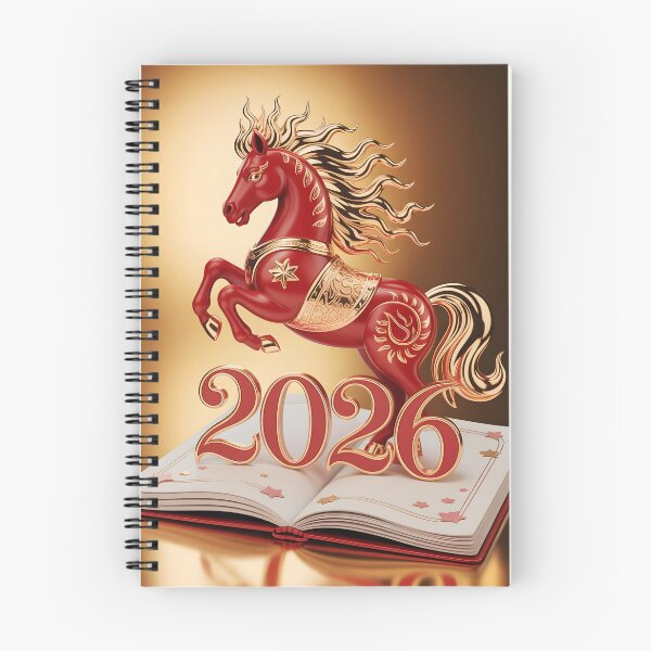 Item preview, Red and Gold Fire Horse –  2026 Lunar New Year Design designed and sold by EmeraldeaDesign.