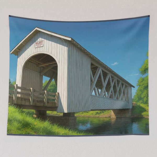 Item preview, The Historic Gilkey Covered Bridge designed and sold by Takeda-art.