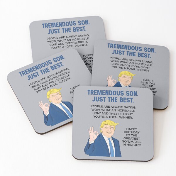 Item preview, Son Birthday Donald Trump designed and sold by HowToCanadian.