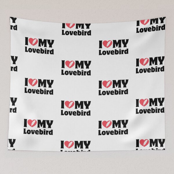 Item preview, Heart Icon Simple Typography I Love My Lovebird designed and sold by LoviqueLab.