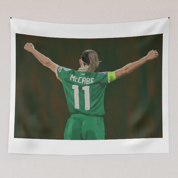 Item preview, Portrait painting of Irish footballer Katie McCabe designed and sold by thehat24.