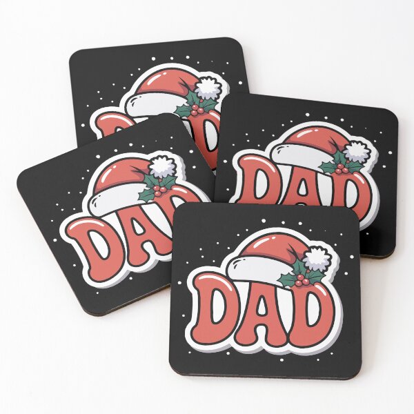 Item preview, Funny Christmas Dad Holiday Santa Hat Family Humor designed and sold by Lora Art.