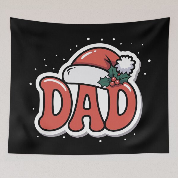 Item preview, Funny Christmas Dad Holiday Santa Hat Family Humor designed and sold by Lora Art.