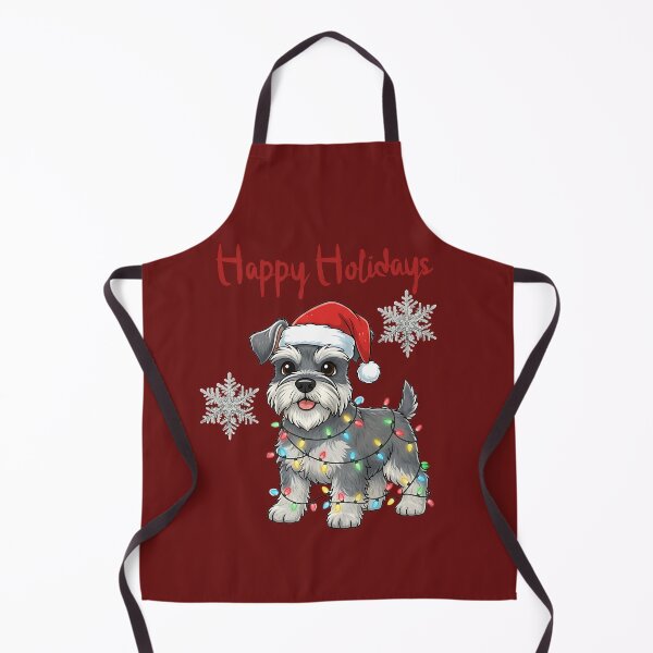 Item preview, Happy Holidays with Schnauzer designed and sold by Moonody Designs.