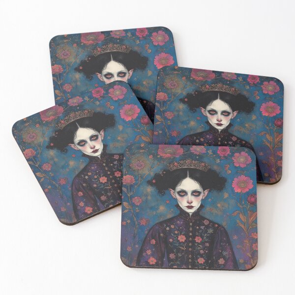Item preview, Colorful Floral Vampiress designed and sold by TheDarkWardrobe.