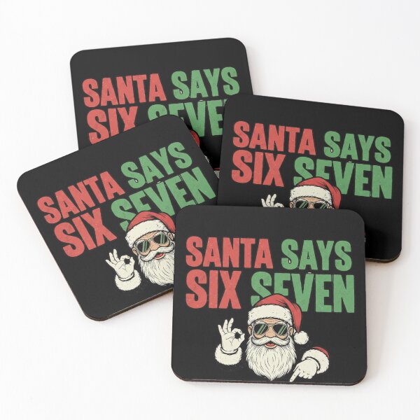 Item preview, Santa Says Six Seven Festive Holiday Humor Retro Christmas designed and sold by faridman.